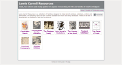 Desktop Screenshot of lewiscarrollresources.net